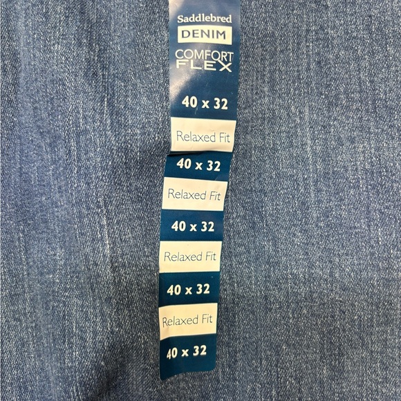 Saddlebred Men’s Relaxed Fit Jeans 40x32 Comfort Flex Medium Wash NWT - Picture 4 of 6